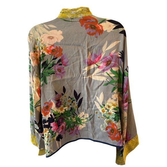 JOHNNY WAS Kimono Rare Reversible Size Small Rayon Viscose Pockets - Picture 12 of 15